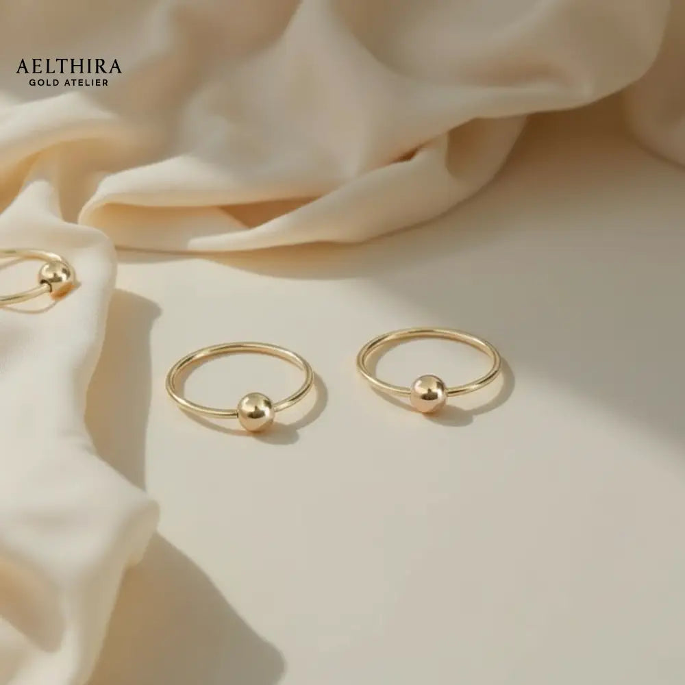 Ball Hoop 14K Gold Filled Earrings (12mm) 12mm Earrings