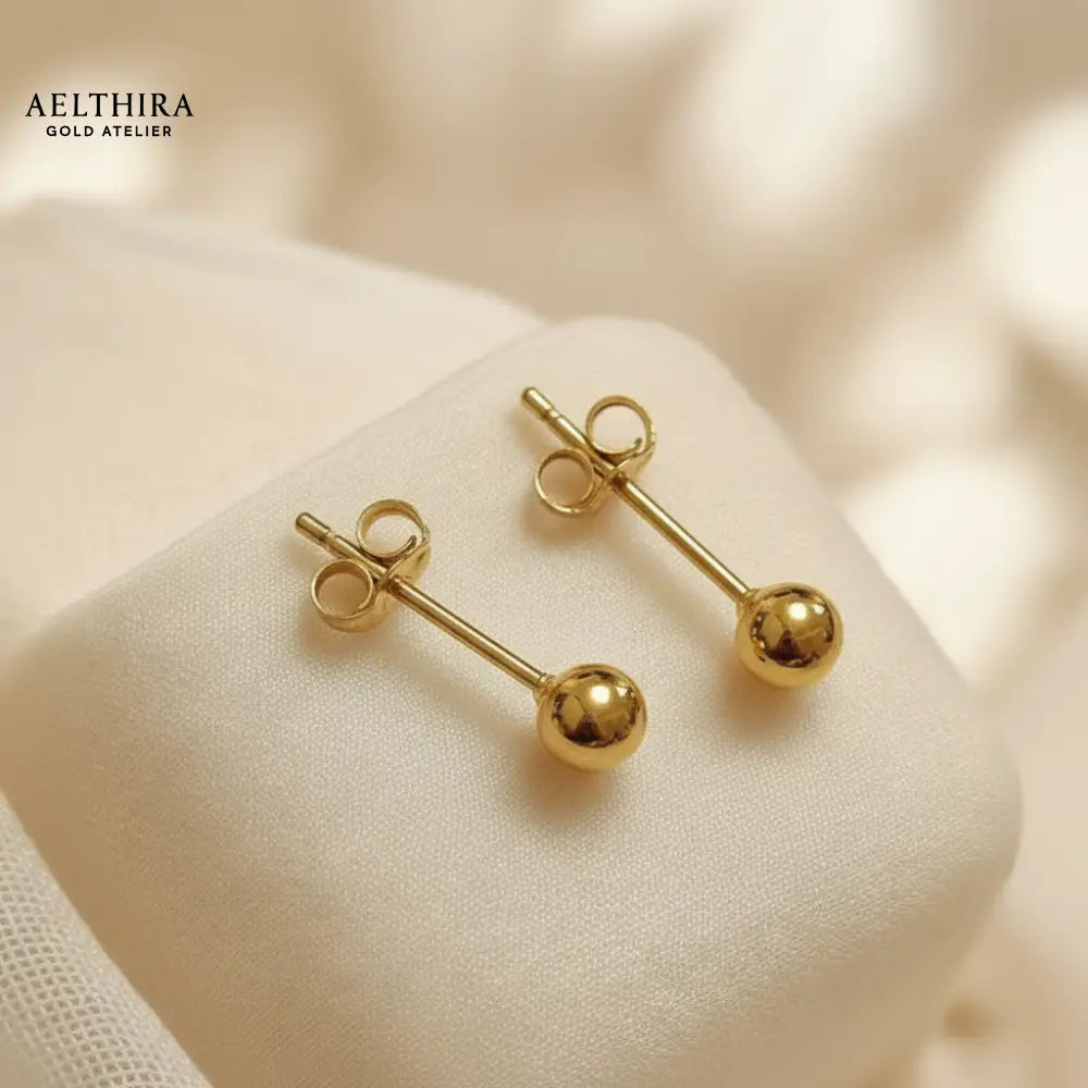 Classic Ball Stud 14K Gold Filled Earrings (4mm) 4mm Earrings