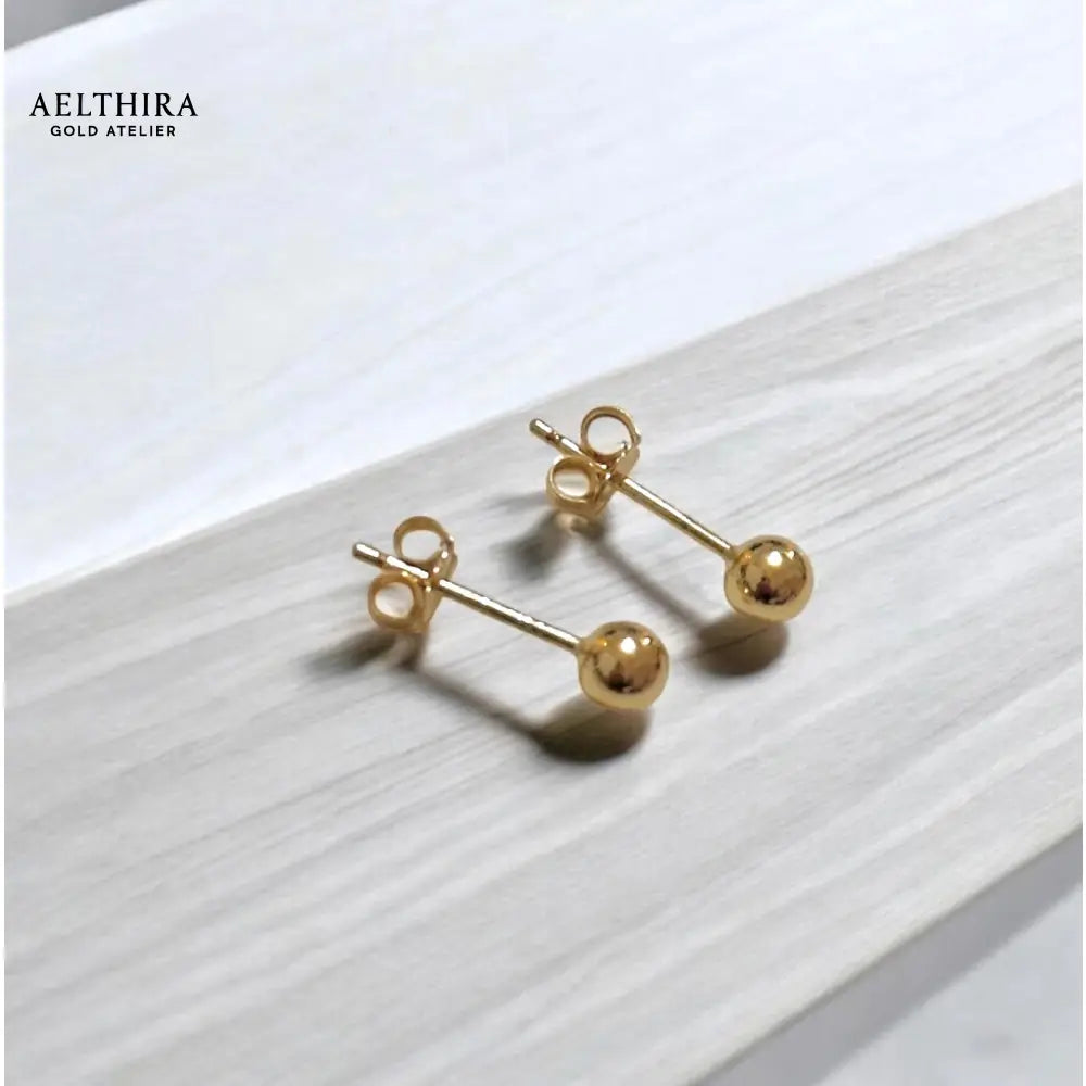 Classic Ball Stud 14K Gold Filled Earrings (4mm) 4mm Earrings