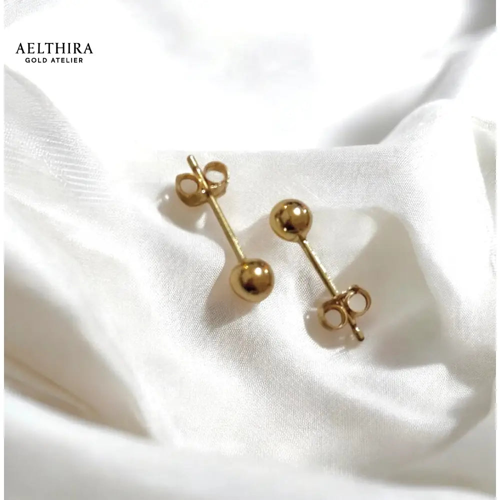 Classic Ball Stud 14K Gold Filled Earrings (4mm) 4mm Earrings