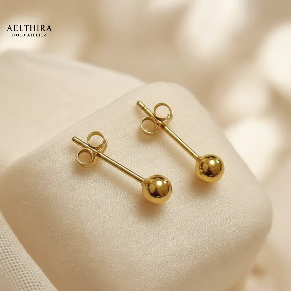 Classic Ball Stud 14K Gold Filled Earrings (4mm) 4mm Earrings