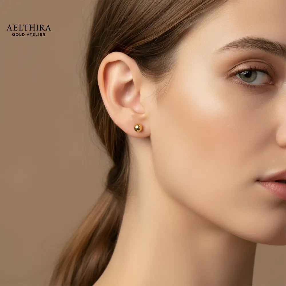 Classic Ball Stud 14K Gold Filled Earrings (4mm) 4mm Earrings