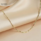 Dapped Bar Chain 14K Gold Filled Necklace 18” 18” Necklace
