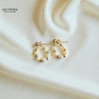 Freshwater Pearl & 14K Gold Filled Hoop Earrings Earrings