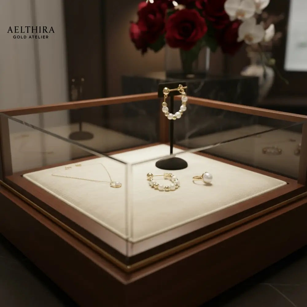 Freshwater Pearl & 14K Gold Filled Hoop Earrings Earrings