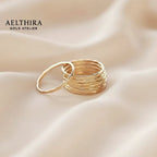 Hammered Ring – 14K Gold Filled (1mm) Ring