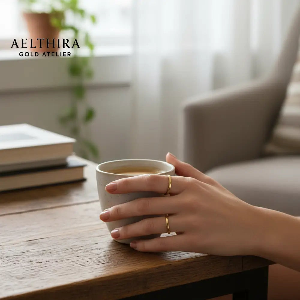 Hammered Ring – 14K Gold Filled (1mm) Ring