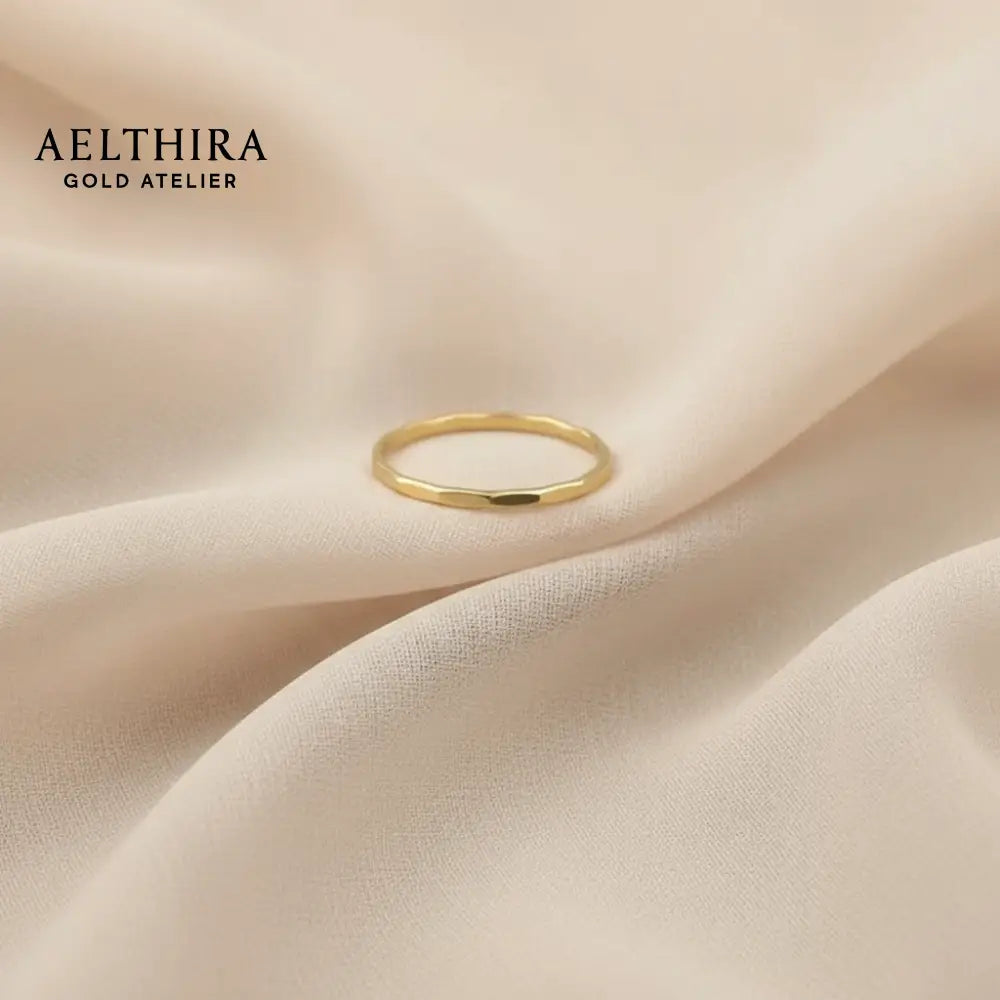 Hammered Ring – 14K Gold Filled (1mm) Ring