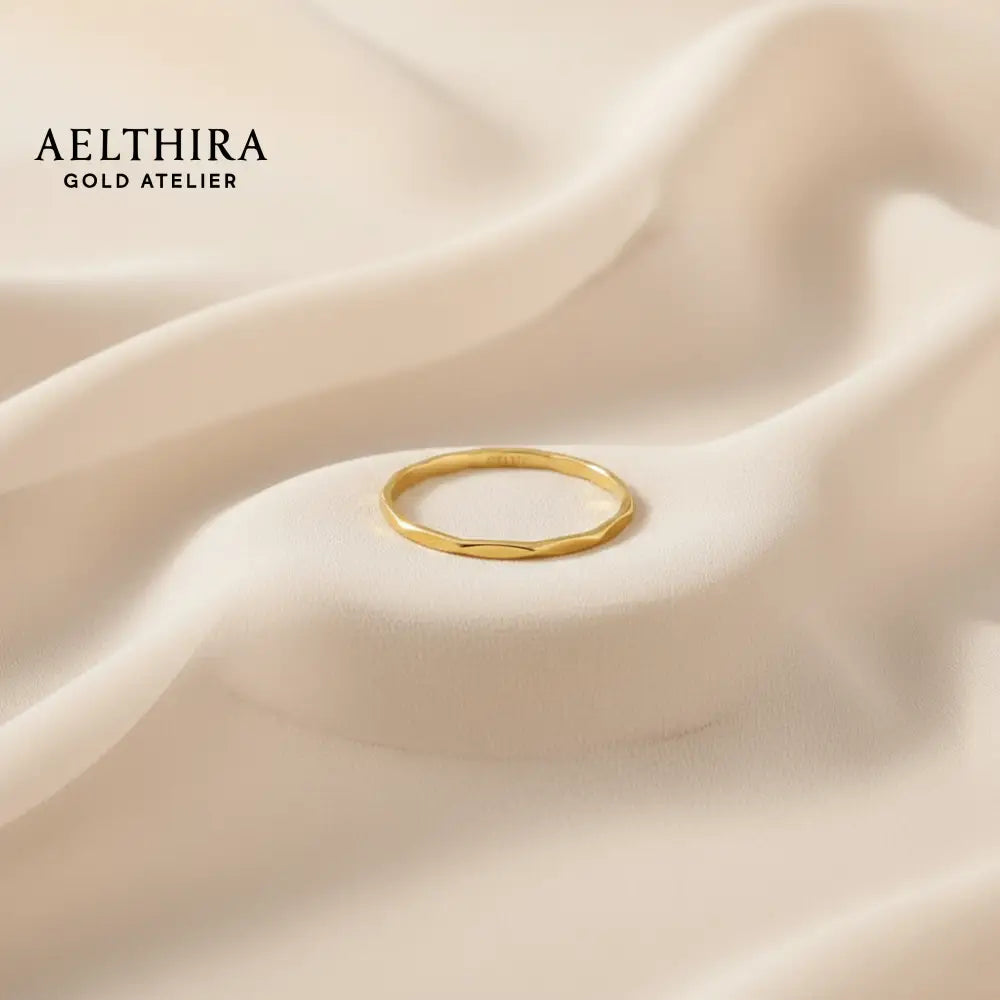 Hammered Ring – 14K Gold Filled (1mm) Ring