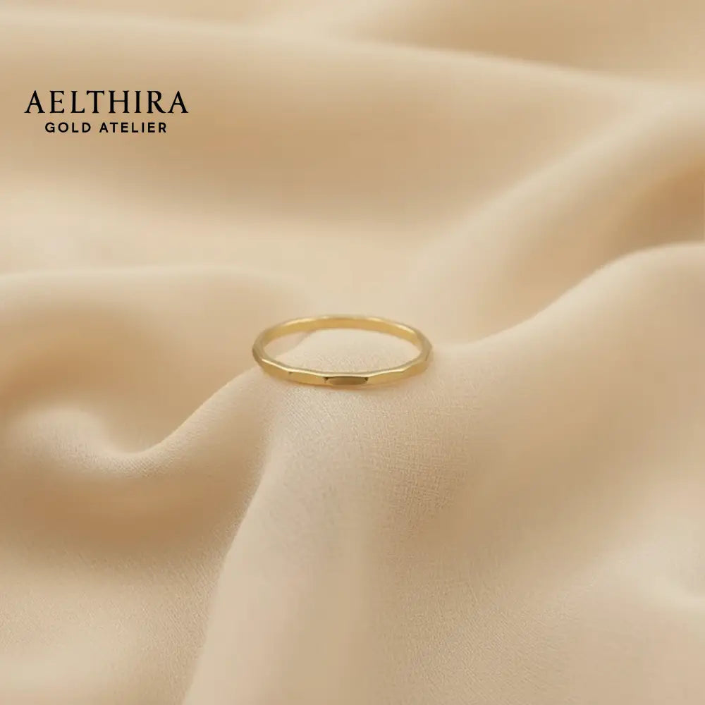 Hammered Ring – 14K Gold Filled (1mm) Ring