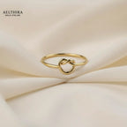 Heart Knot 14K Gold Filled Ring (1mm) Ring