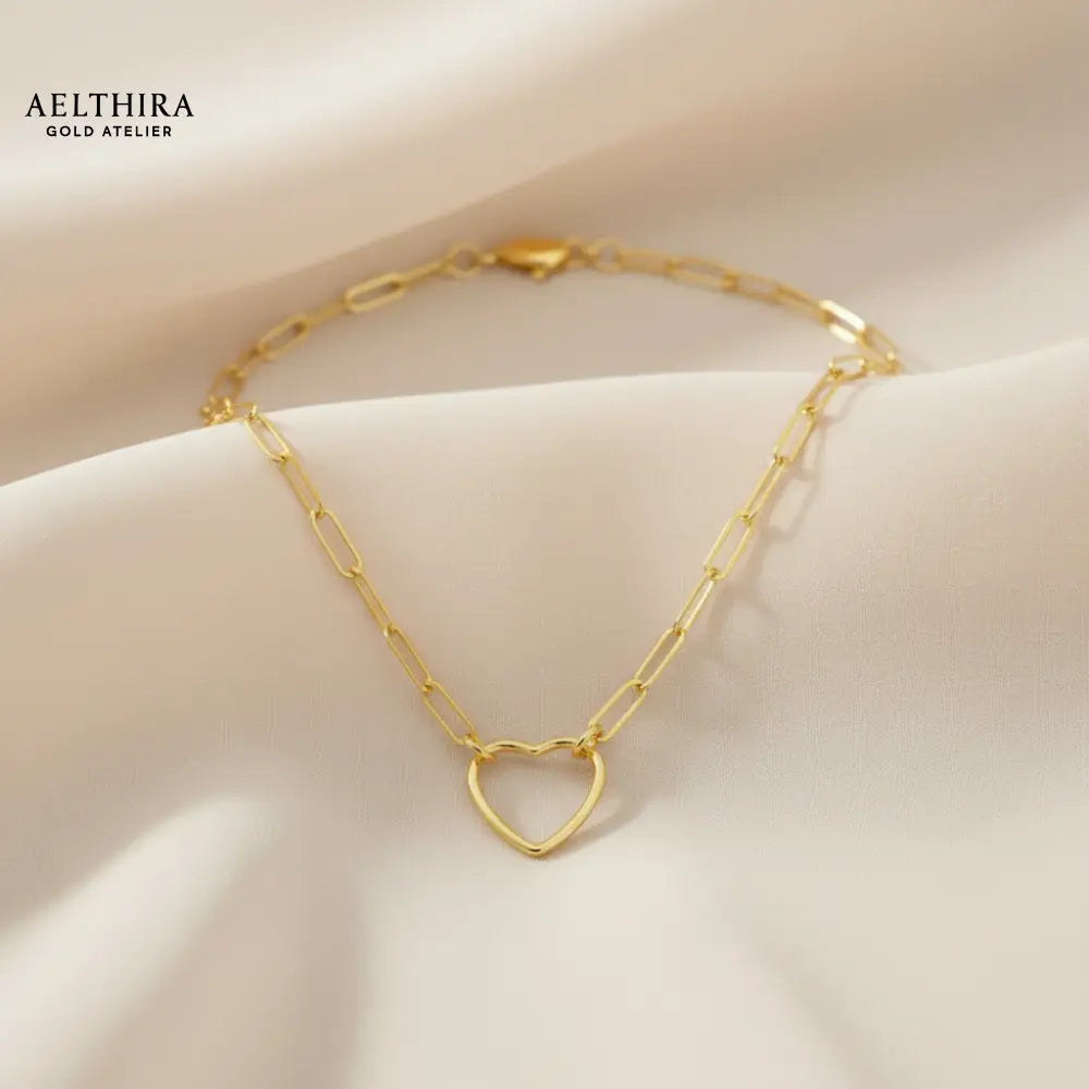 Heart Link 14k Gold Filled Necklace (19”) 19” Necklace