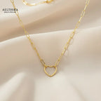 Heart Link 14k Gold Filled Necklace (19”) 19” Necklace