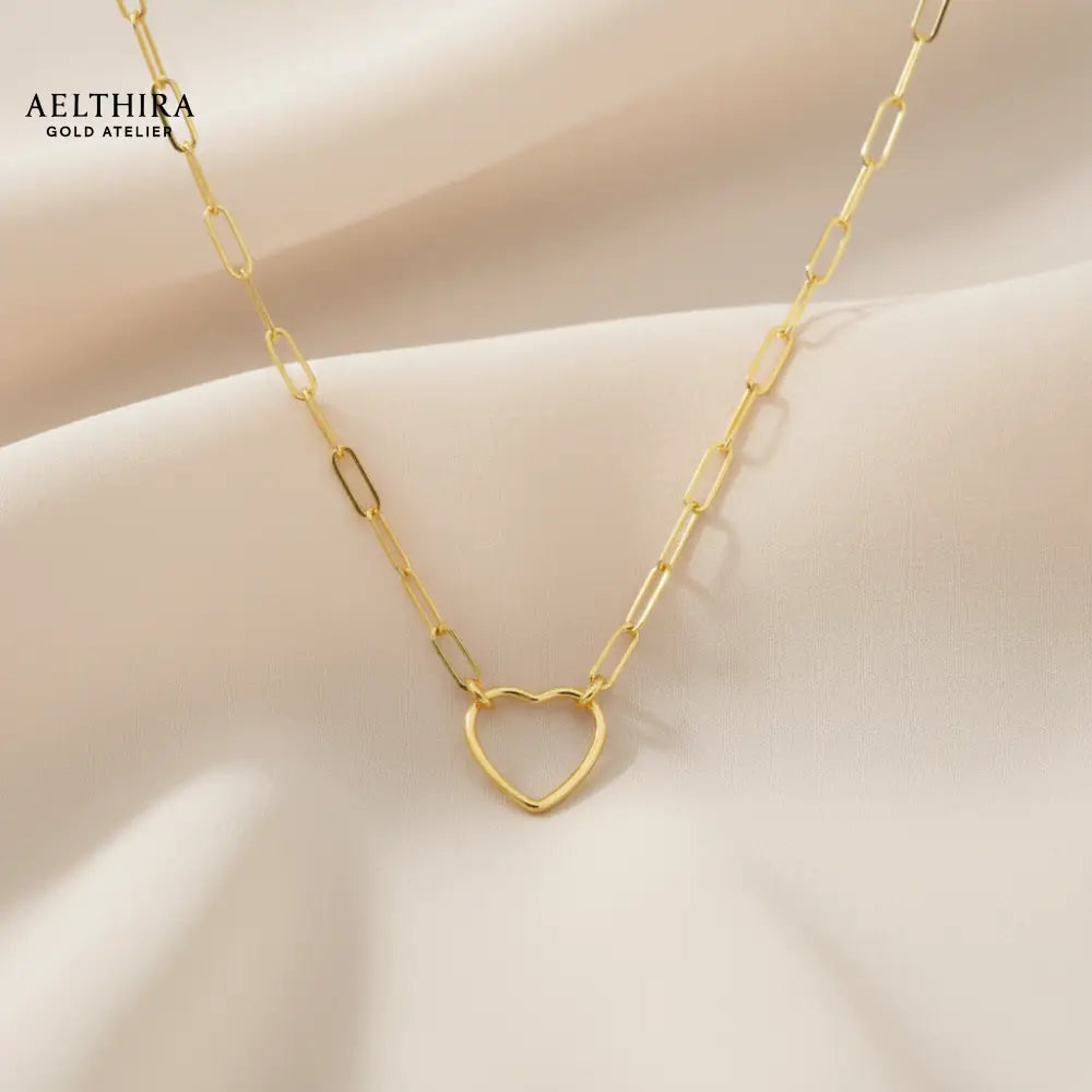 Heart Link 14k Gold Filled Necklace (19”) 19” Necklace