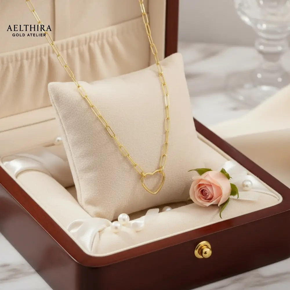 Heart Link 14k Gold Filled Necklace (19”) 19” Necklace