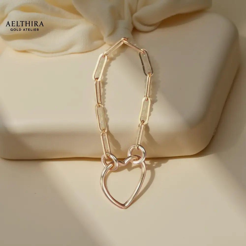 Heart Link 14K Gold Filled Ring Ring