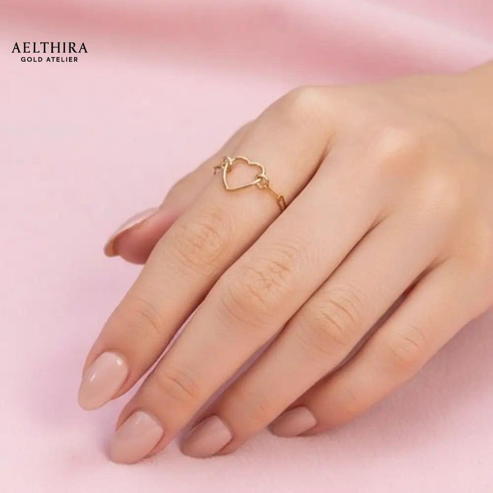 Heart Link 14K Gold Filled Ring Ring