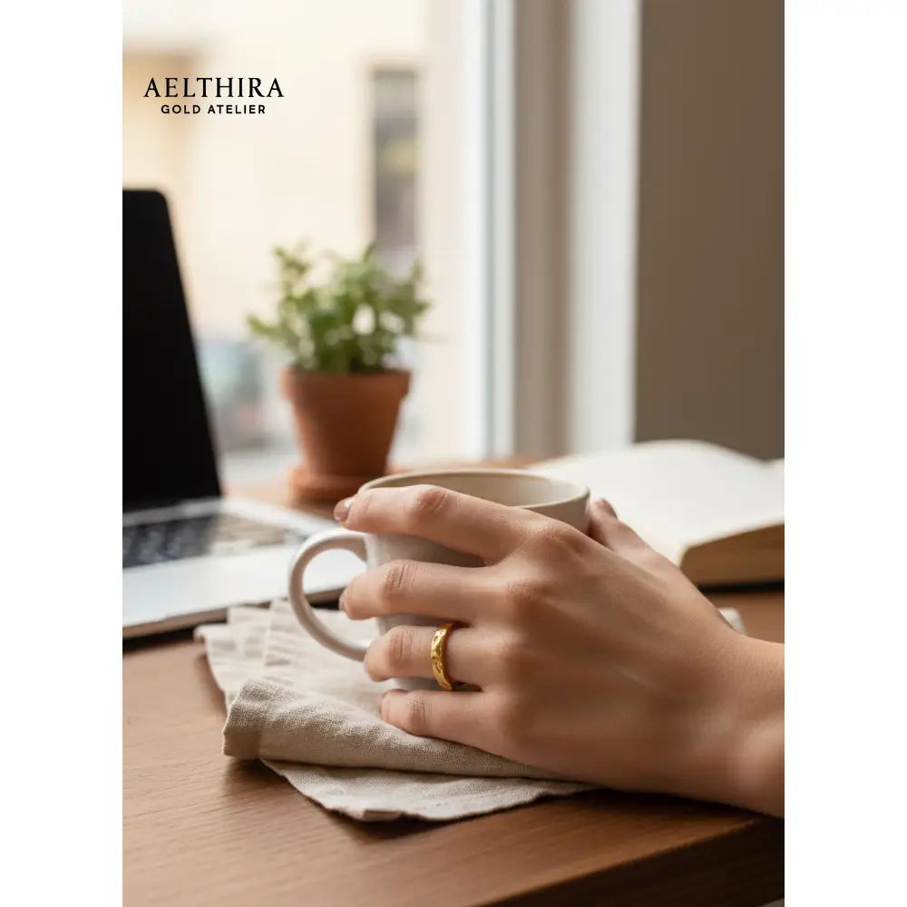 Intricate Pattern Adjustable 14K Gold Filled Ring (1.5x3mm) Adjustable size Ring