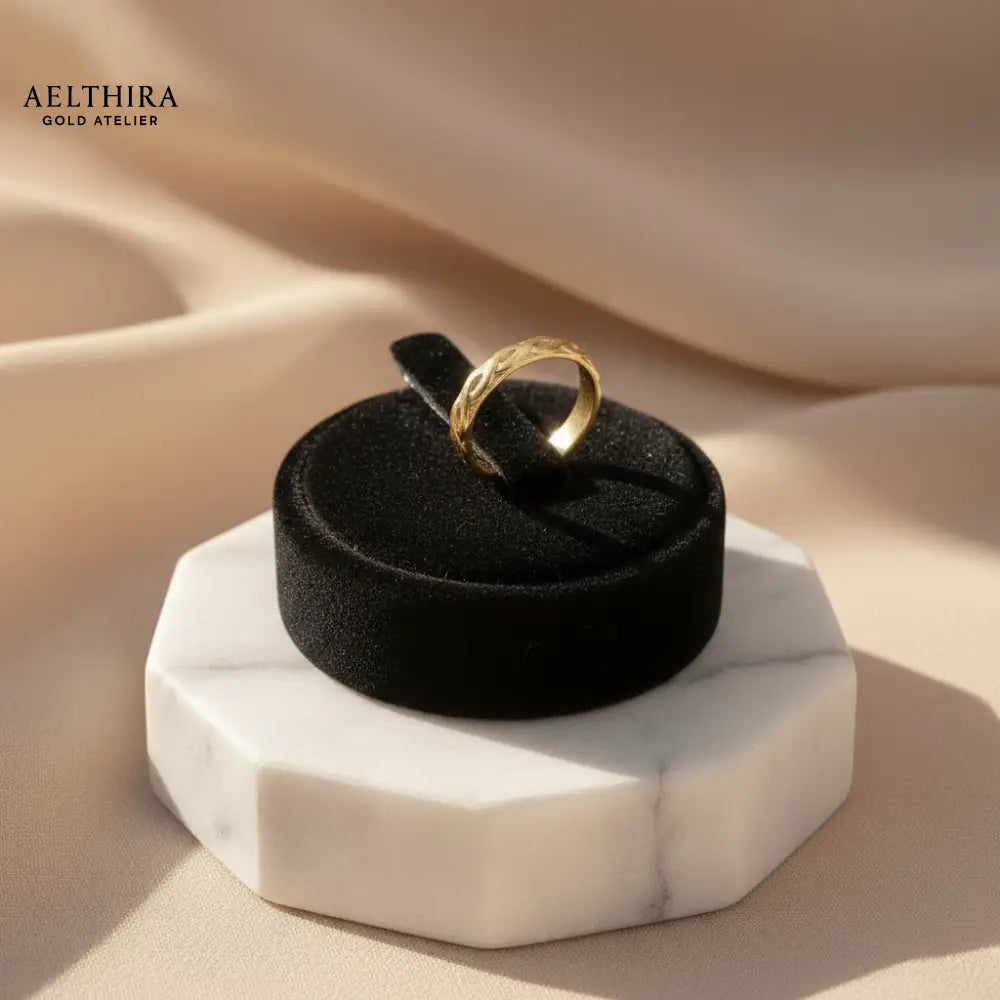 Intricate Pattern Adjustable 14K Gold Filled Ring (1.5x3mm) Adjustable size Ring