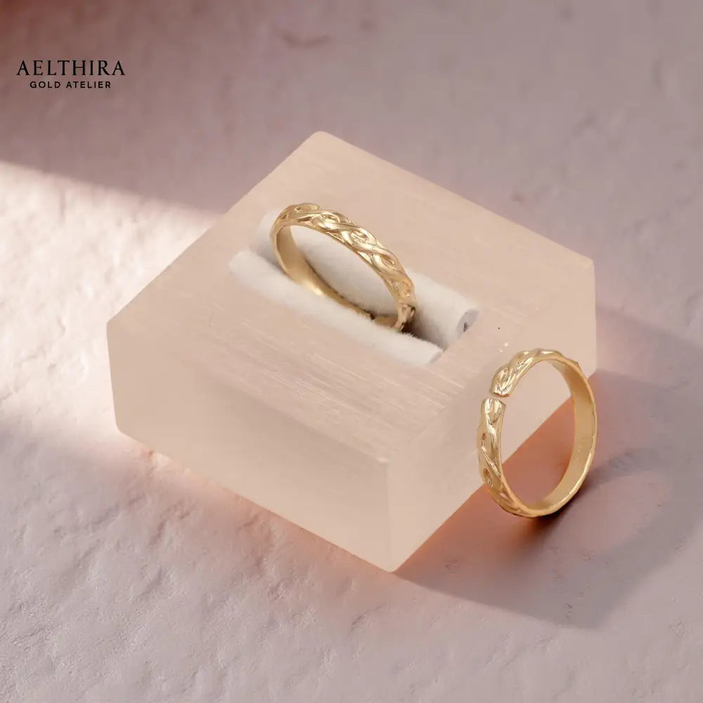 Intricate Pattern Adjustable 14K Gold Filled Ring (1.5x3mm) Adjustable size Ring