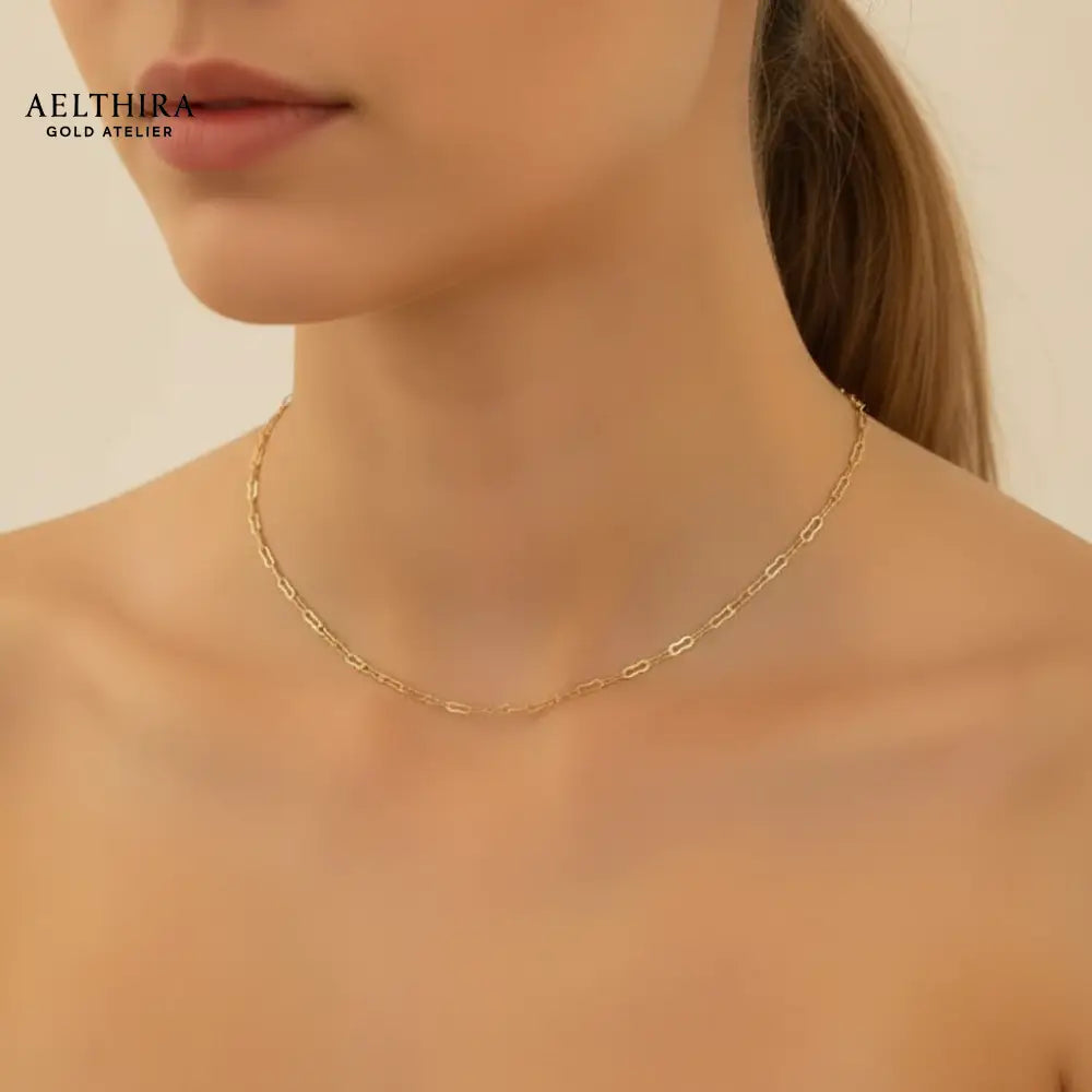 Italian Krinkle 14K Gold Filled Necklace Chain (1.5mm) 18” Necklace