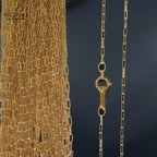 Italian Krinkle 14K Gold Filled Necklace Chain (1.5mm) 18” Necklace