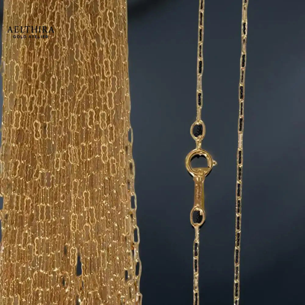 Italian Krinkle 14K Gold Filled Necklace Chain (1.5mm) 18” Necklace