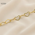 Mini Heart Chain 14K Gold-Filled Bracelet (2.8mm 6-8”) Adjustable 6-8” Bracelet