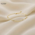 Mini Heart Chain 14K Gold-Filled Bracelet (2.8mm 6-8”) Adjustable 6-8” Bracelet