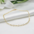 Mini Heart Chain 14K Gold-Filled Bracelet (2.8mm 6-8”) Adjustable 6-8” Bracelet