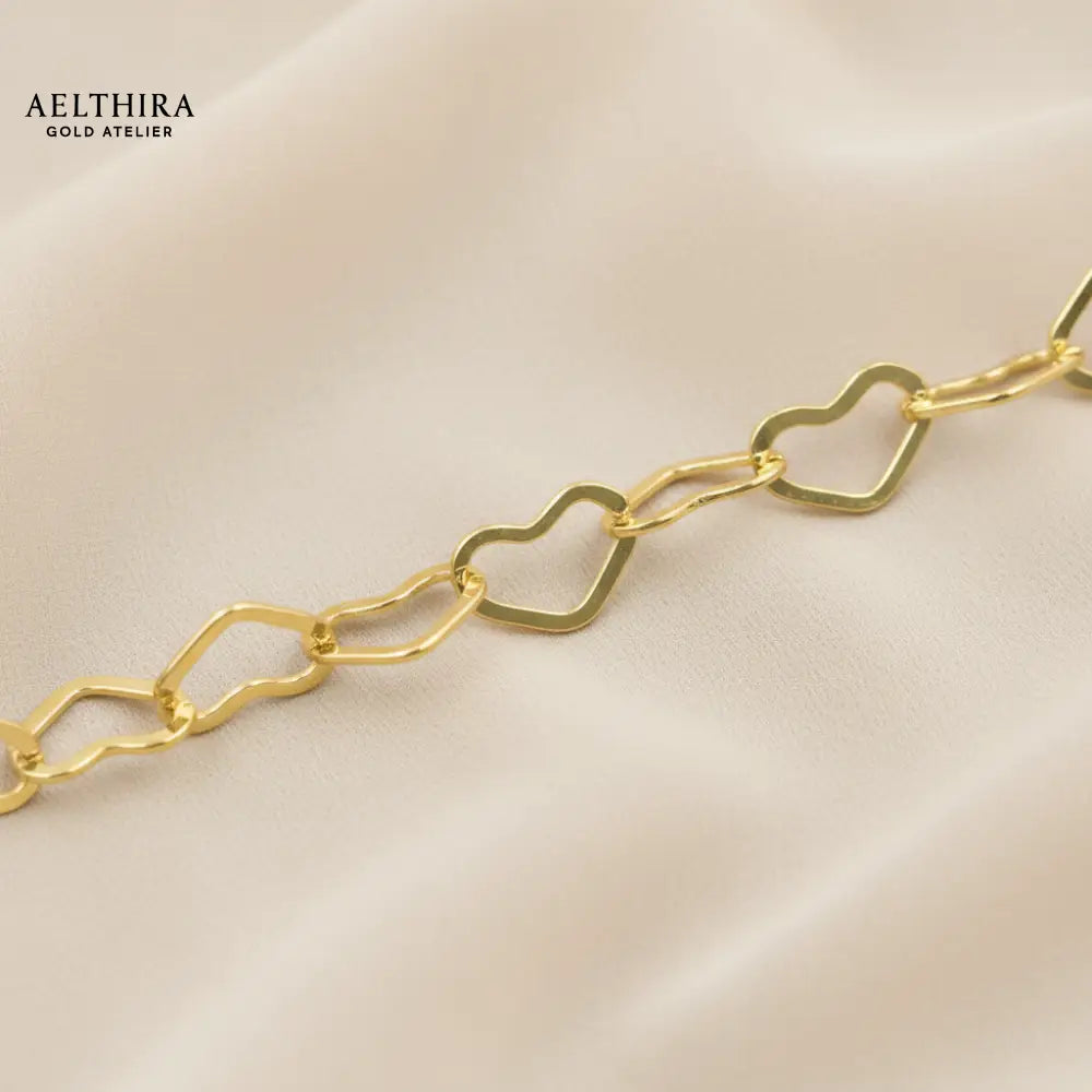 Mini Heart Chain 14k Gold Filled Necklace (2.8mm 18 + 2”) 16-20”