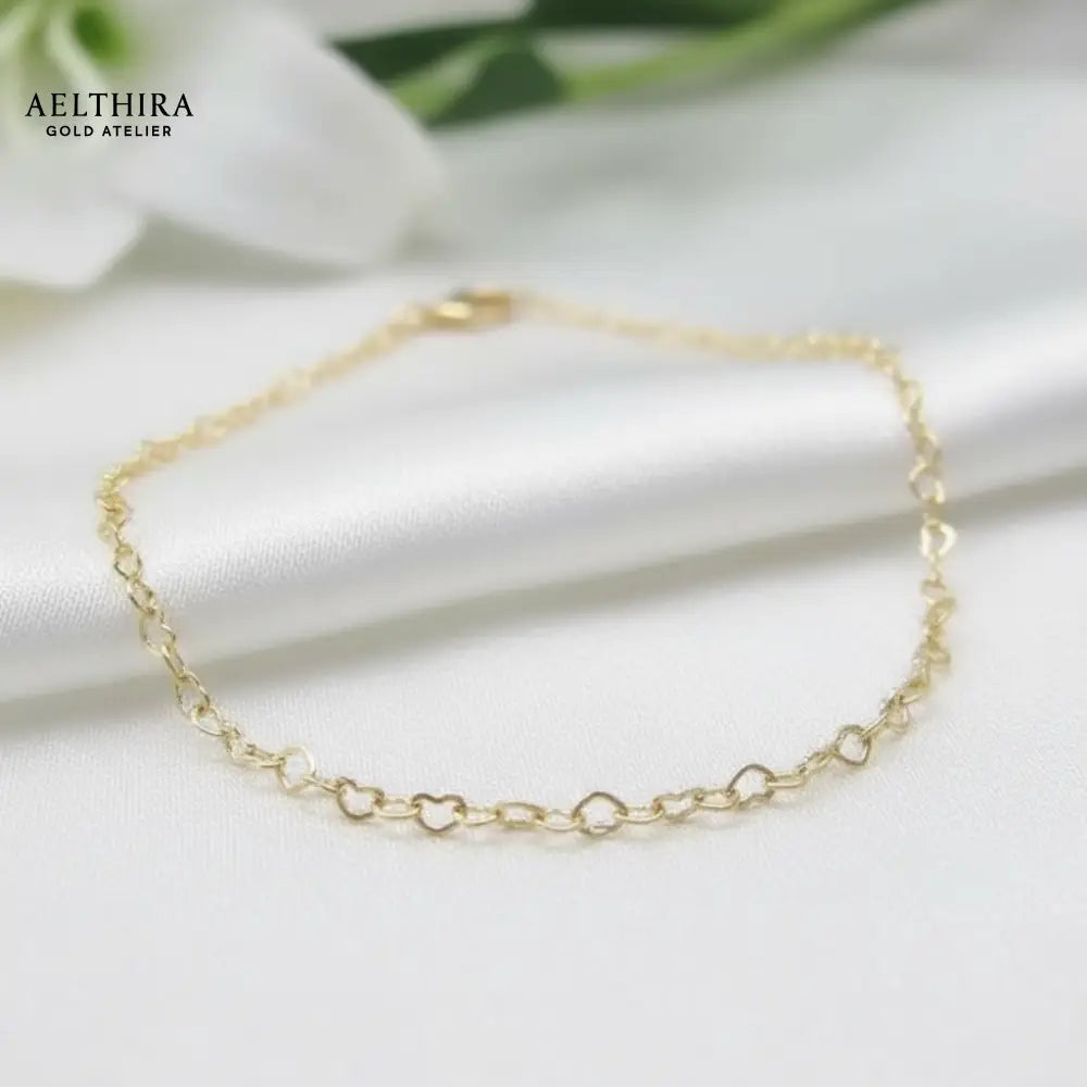 Mini Heart Chain 14k Gold Filled Necklace (2.8mm 18 + 2”) 16-20”