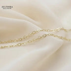 Mini Heart Chain 14k Gold Filled Necklace (2.8mm 18 + 2”) 16-20”