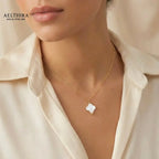 Mother of Pearl Clover Pendant 14k Gold-Filled 12mm Pendant