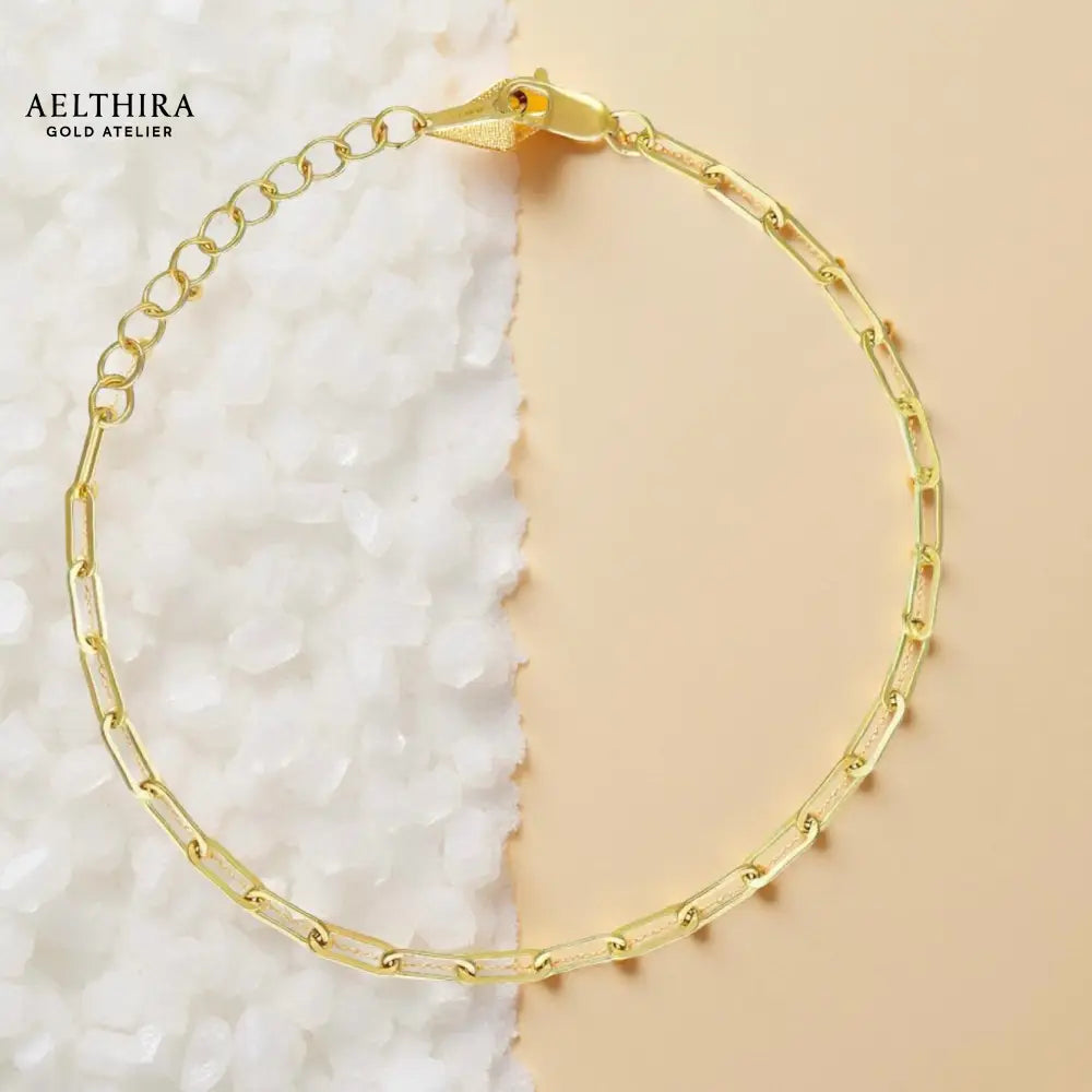 Paperclip Chain 14K Gold-Filled Bracelet (6-8”) 6-8” Bracelet