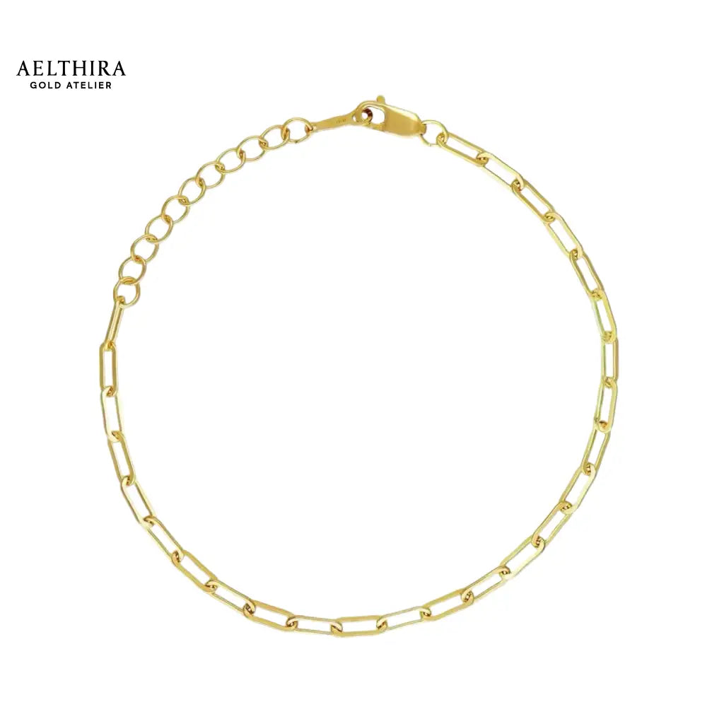 Paperclip Chain 14K Gold-Filled Bracelet (6-8”) 6-8” Bracelet