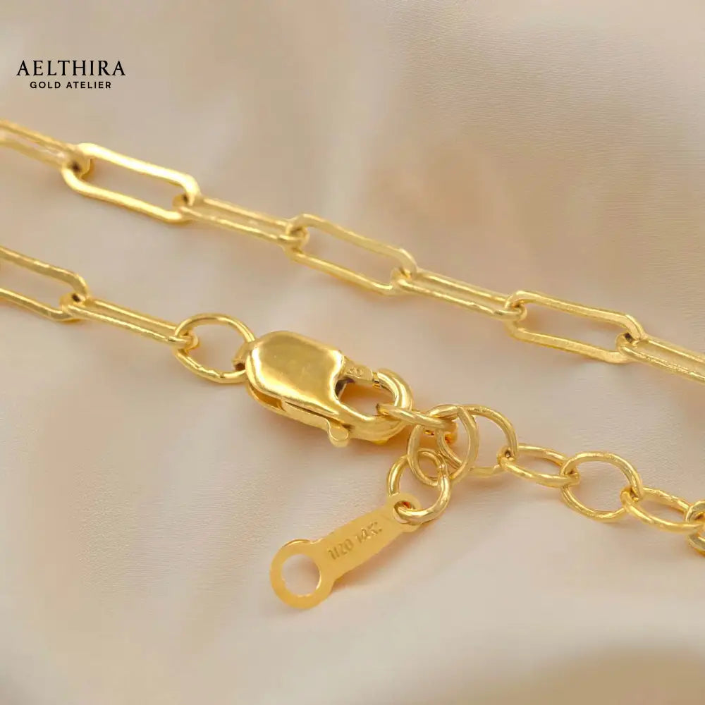 Paperclip Chain 14K Gold-Filled Bracelet (6-8”) 6-8” Bracelet