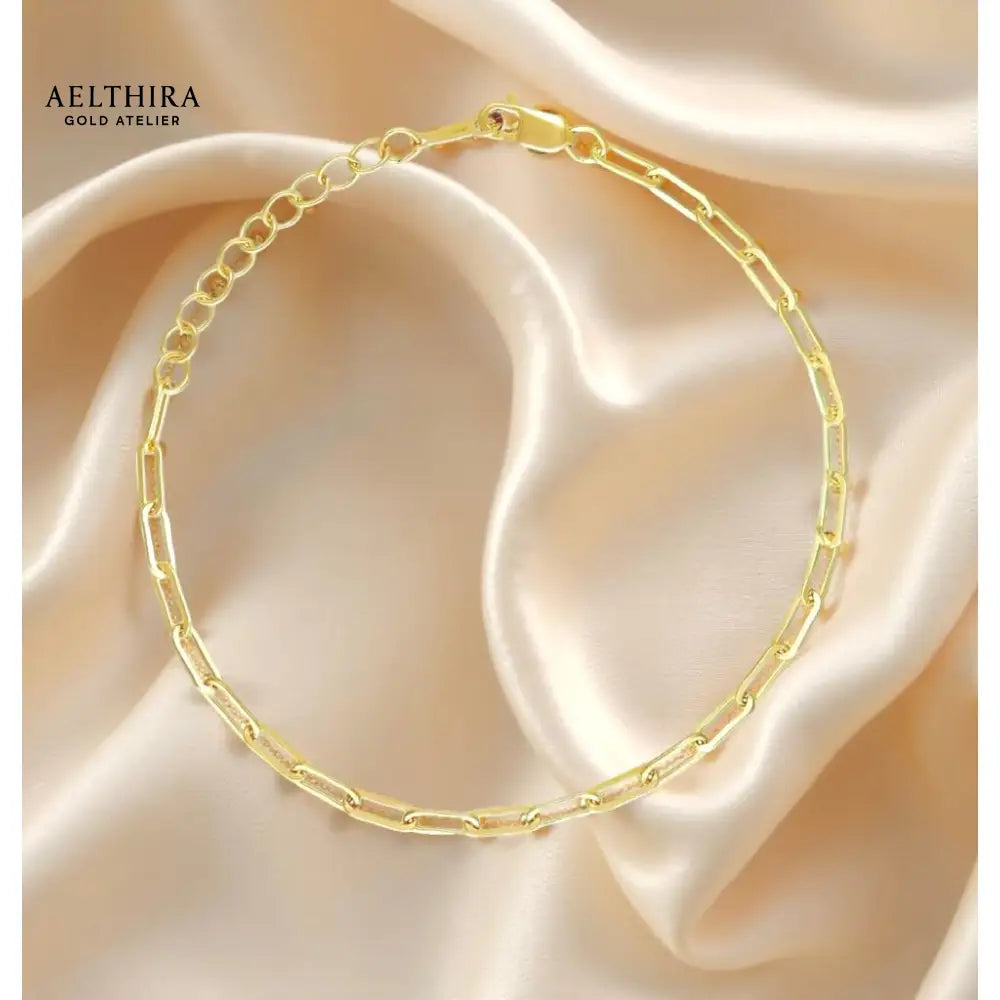 Paperclip Chain 14K Gold-Filled Bracelet (6-8”) 6-8” Bracelet