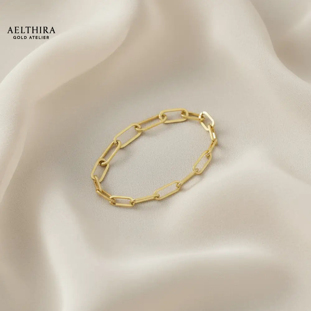 Paperclip Chain 14K Gold Filled Ring (2.4mm) Ring