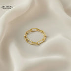 Paperclip Chain 14K Gold Filled Ring (2.4mm) Ring
