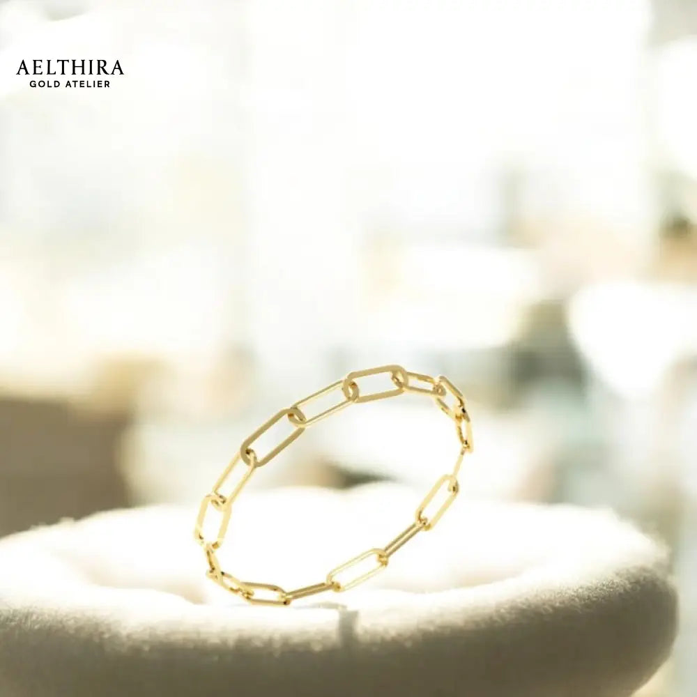 Paperclip Chain 14K Gold Filled Ring (2.4mm) Ring