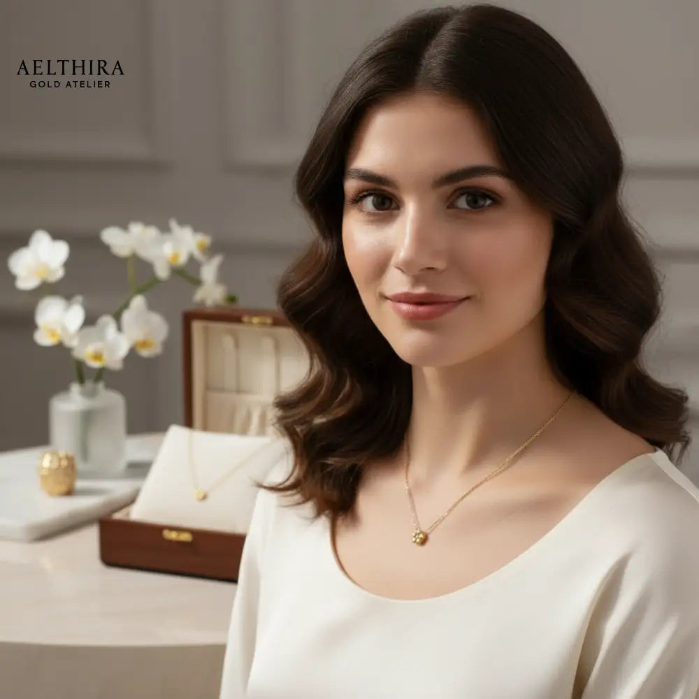 Petit Cluster 14K Gold Filled Necklace (19”) 19” Necklace