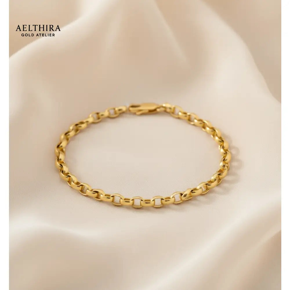 Rolo Chain Link 14K Gold Filled Bracelet (For Men & Women) 17cm-19cm Bracelet