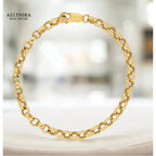 Rolo Chain Link 14K Gold Filled Bracelet (For Men & Women) 17cm-19cm Bracelet