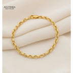 Rolo Chain Link 14K Gold Filled Bracelet (For Men & Women) 17cm-19cm Bracelet