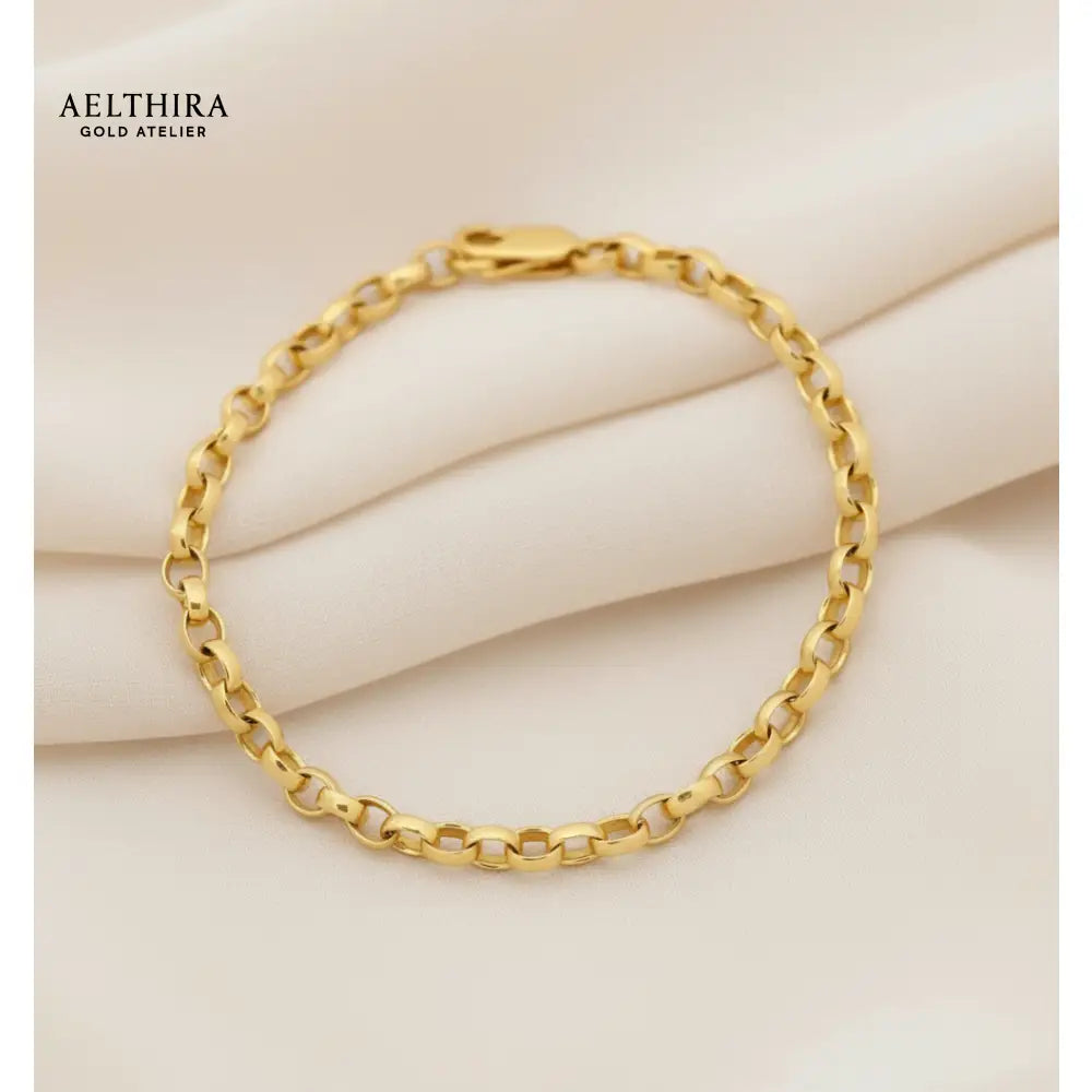 Rolo Chain Link 14K Gold Filled Bracelet (For Men & Women) 17cm-19cm Bracelet