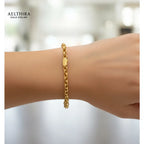 Rolo Chain Link 14K Gold Filled Bracelet (For Men & Women) 17cm-19cm Bracelet