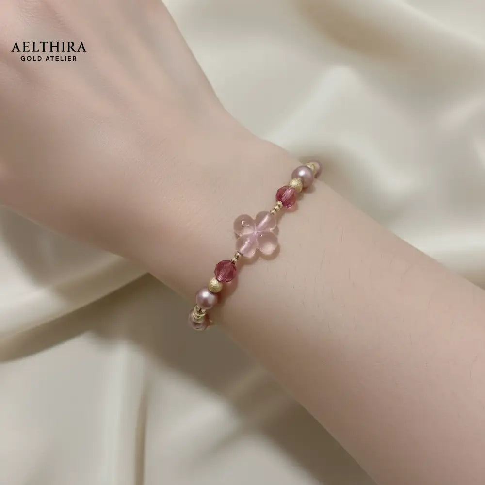 Rose Clover 14k Gold Filled Bracelet