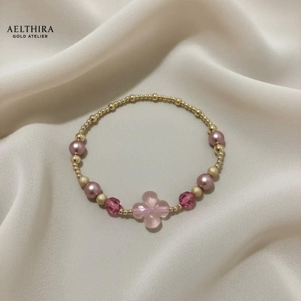 Rose Clover 14k Gold Filled Bracelet