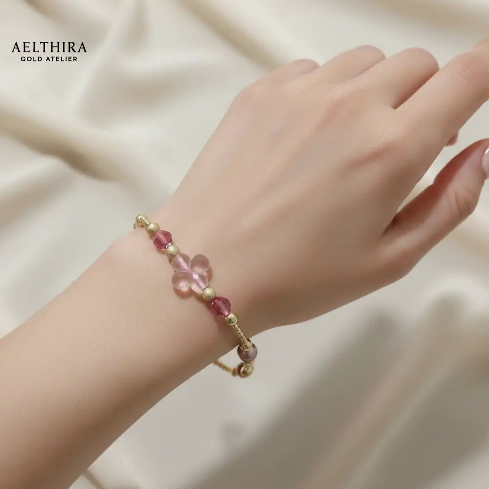 Rose Clover 14k Gold Filled Bracelet